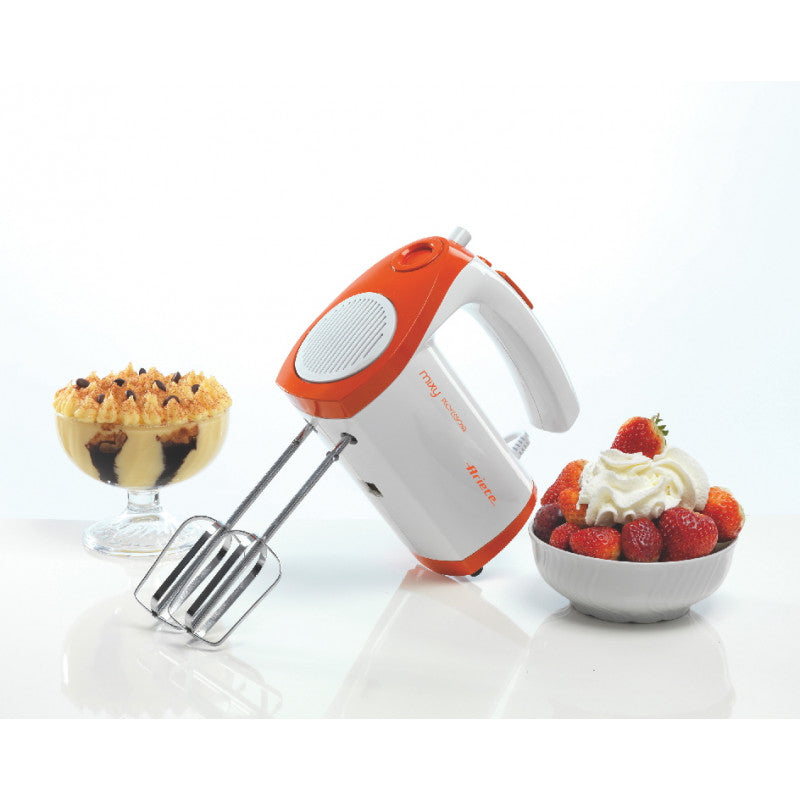 Ariete, Hand Mixer With Bowl, 300 Watts, White & Red