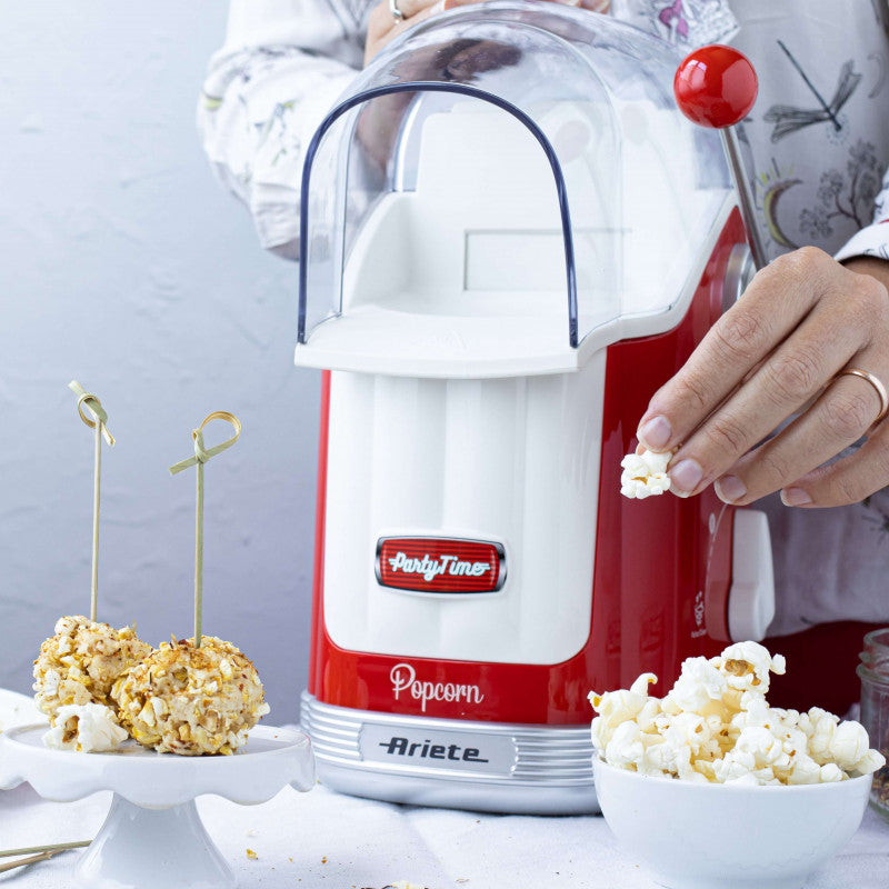 Ariete, 2958/00 Popcorn Maker With Lever 50Gr,Capacity 600Gr, Red