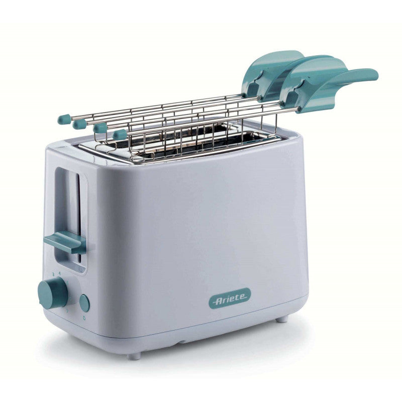 Ariete, 157/04 Toaster White/ Blue, 7 Browning Settings, Stop Function,760W