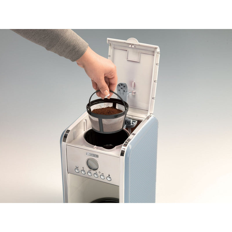 Ariete, Vintage Drip Coffee Machine, 12 Cups, 960 Watts, Blue