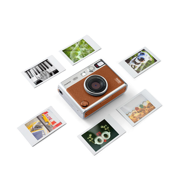 Fujifilm Instax Mini Evo – Hybrid Instant Camera, Brown