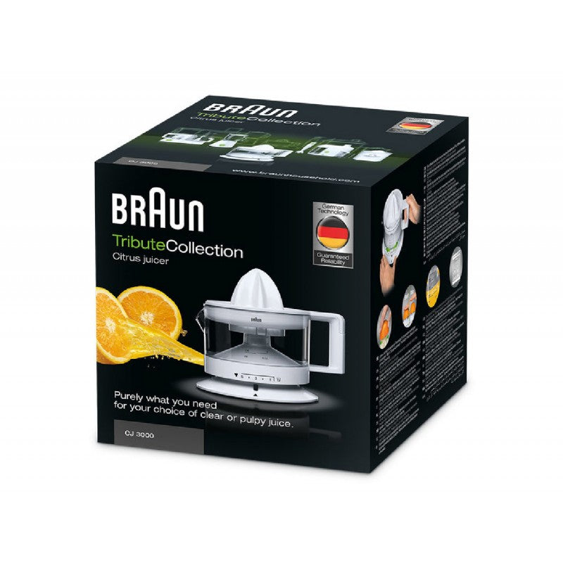 Braun, TributeCollection Citrus Juicer CJ 3000, White