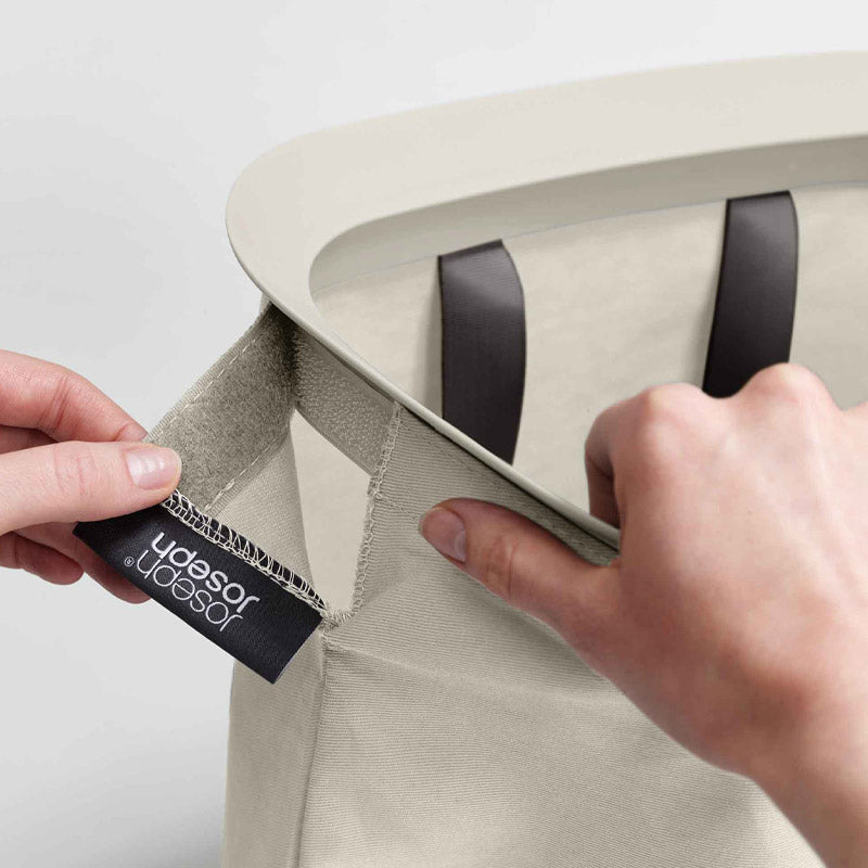 Joseph Joseph, Tota Trio 90L Ecru Laundry Separation Basket