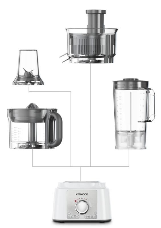 Kenwood, FDP65.750Wh Food Processor