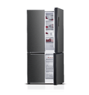 Queen Chef, Four Doors Refrigerator,  600 L, Black