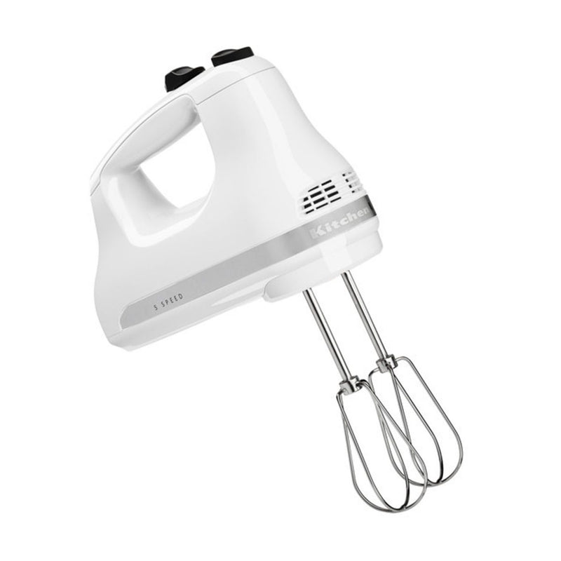 Kitchen Aid, Hand Mixer, 5 Speeds, White