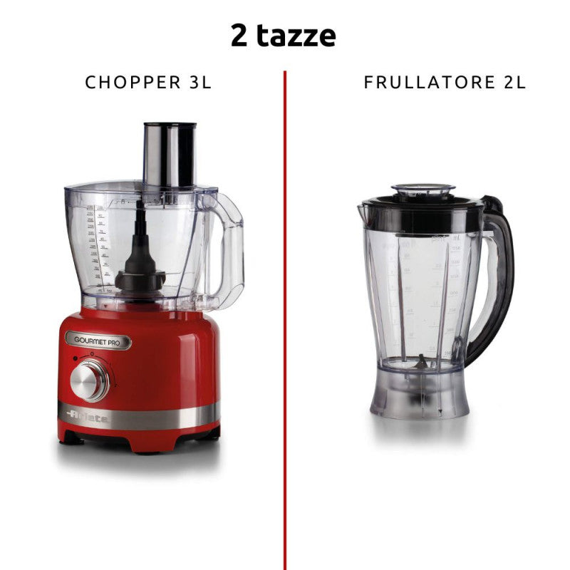 Ariete, ourmet Pro Moderna Blender with Glass Cup Red