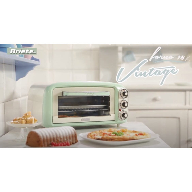 Ariete, Vintage Oven,18 L 1380 Watts, Green