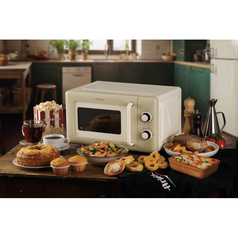 Ariete, Microwave Oven 20L Vintage, Beige