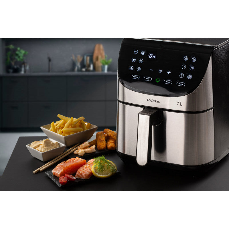 Ariete, Digital Air Fryer 7L, Stainless Steel, 1800W