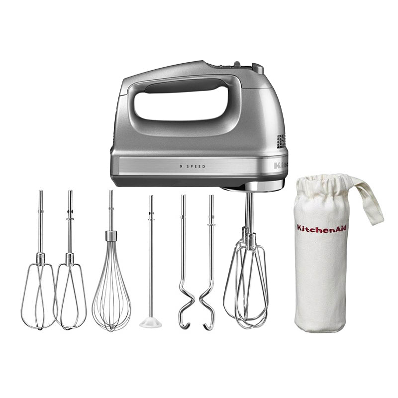 KitchenAid, 5KHM9212ECU 9 Speed Hand Mixer Empire Silver