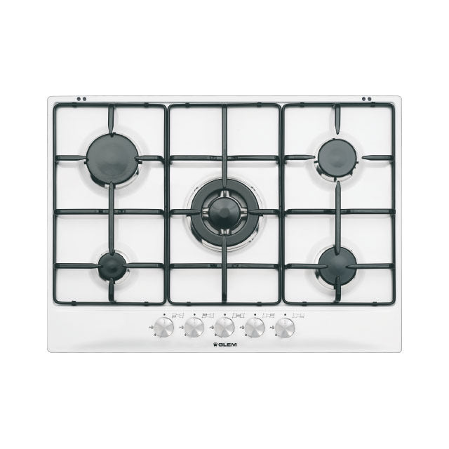 Glem Gas, GT755WH Gas Hob 70 cm, White