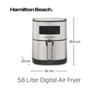 Hamilton Beach, Digital Air Fryer with Nonstick Basket 5.6L