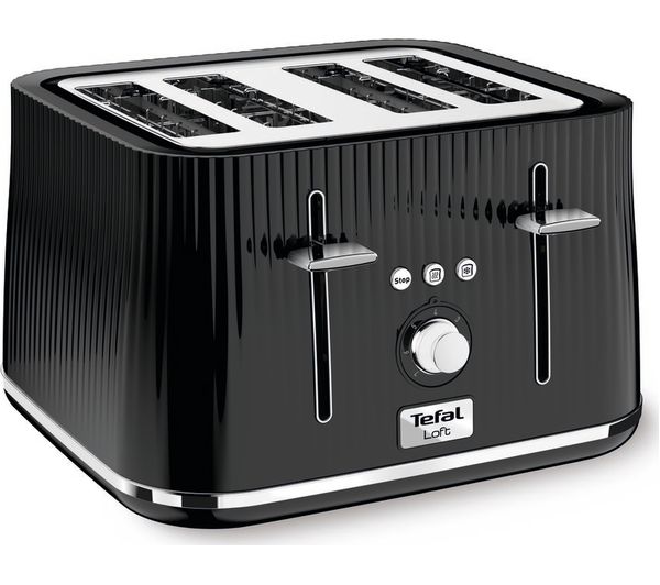 Tefal, Loft TT760840 4-Slot Toaster / Noir Black