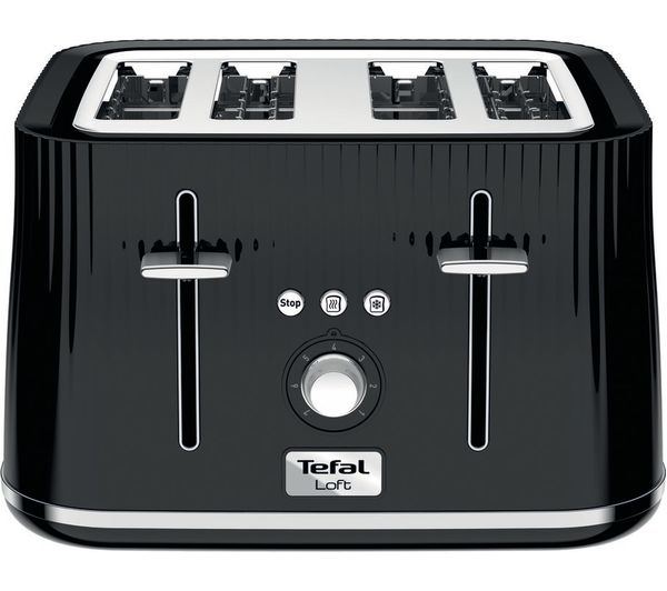 Tefal, Loft TT760840 4-Slot Toaster / Noir Black