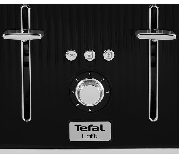 Tefal, Loft TT760840 4-Slot Toaster / Noir Black