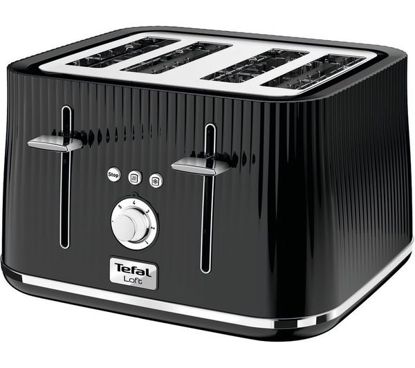 Tefal, Loft TT760840 4-Slot Toaster / Noir Black