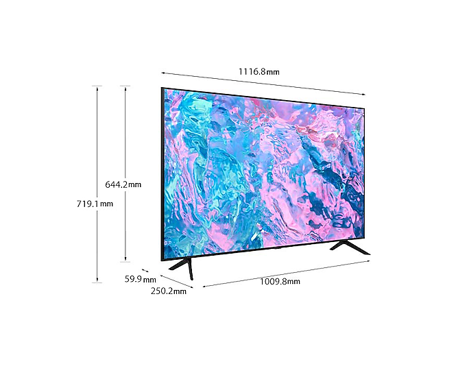 Samsung, 50" Crystal UHD 4K CU7000 Smart TV