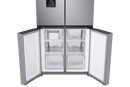 Samsung, RF48A4010M9/LV French Door Refrigerator, 466L Net Capacity , Gentle Silver Matt