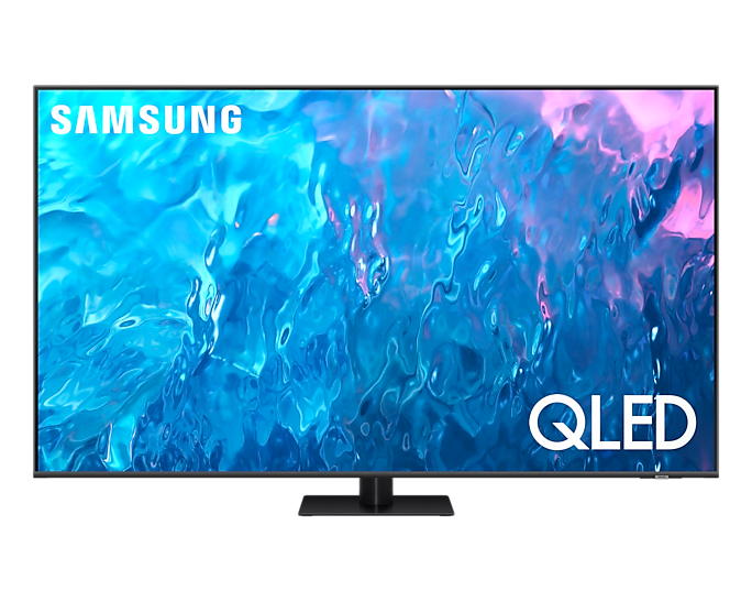 Samsung 55-inch QLED 4K Q70C Smart TV, Best large size Tv deals 2024 for movies and gaming, Quantum Processor 4K with glorious picture and sound, with Motion Xcelerator Turbo+ enjoy ultra-smooth gameplay, Quantum HDR Wider range of contrast in cinematic scale, Discover your favorite content in one place