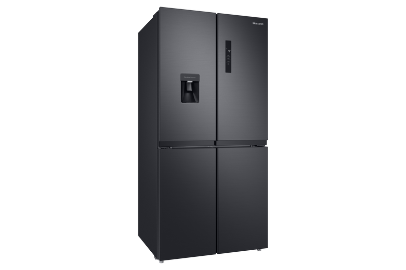 Samsung, RF48A4010B4/LV French Door Refrigerator, 466L Net Capacity Gentle, Black Matt