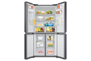 Samsung, RF48A4010B4/LV French Door Refrigerator, 466L Net Capacity Gentle, Black Matt
