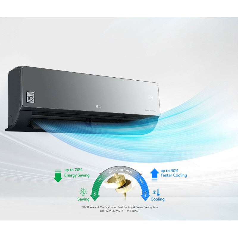LG, ARTCOOL Inverter AC 12000 BTU, Energy Saving, Fast Cooling, Ampere Control
