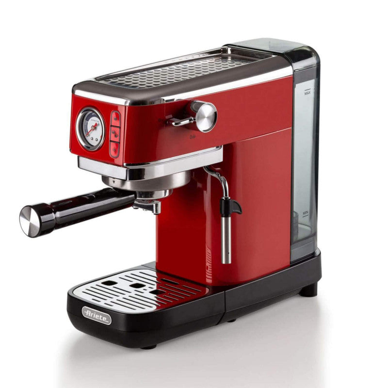 Ariete, Moderna Metal Espresso Maker , 15 Bar, 1300w, Red