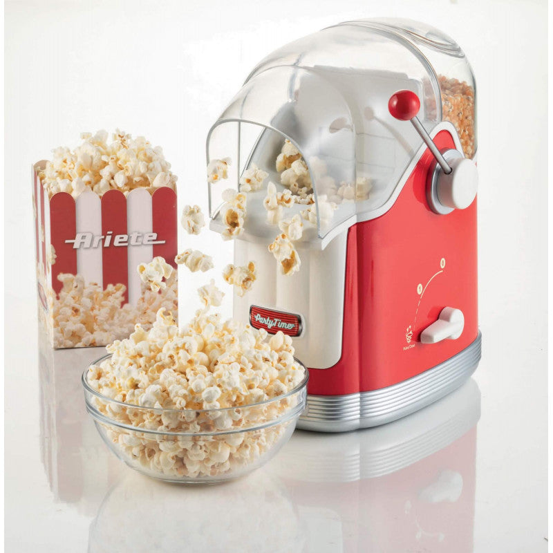 Ariete, 2958/00 Popcorn Maker With Lever 50Gr,Capacity 600Gr, Red