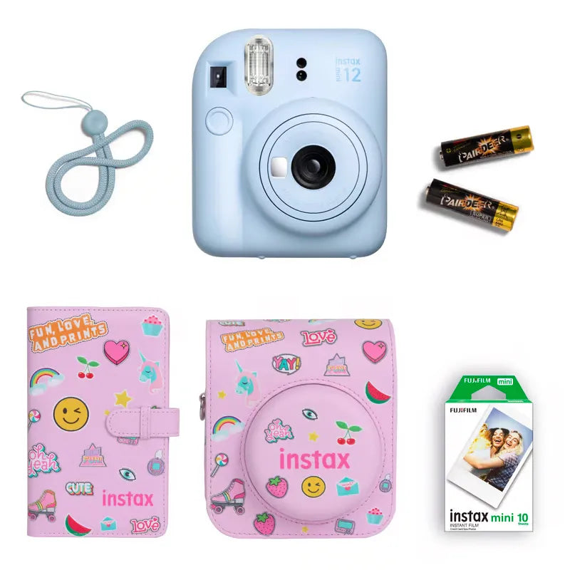 Fujifilm Instax Mini 12 Gift Box Instant Camera + Mini film + Protective Case + Photo Album