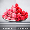 Hisense, Top Mount Refrigerator with Recessed Handle,LED interior Light, Separate Temperature control for Fridge and Freezer,No Frost