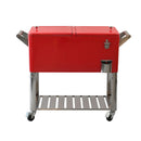 Aqualux, Party Cooler 80L Fridge For Beverage CC-1011 Red