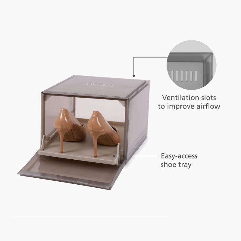 Joseph Joseph, ShoeCase 6-piece Grey Shoe Storage Box