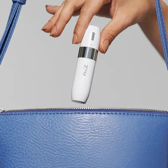 Braun face hair remover mini-sized design for portability