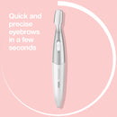 Quick and precise Braun mini precision eyebrow trimmer