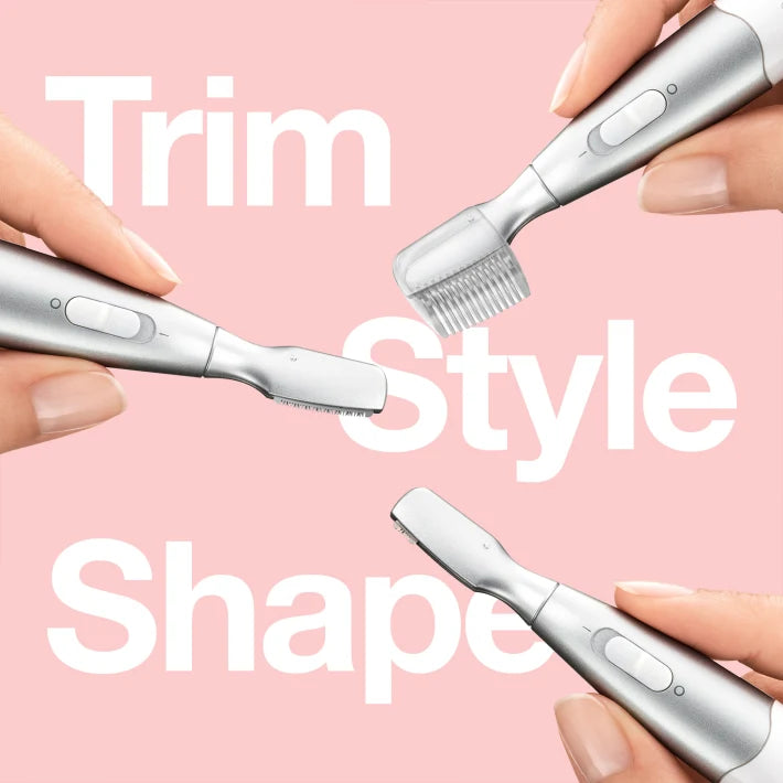 Shape, trim, and style your eyebrows with Braun mini precision trimmer