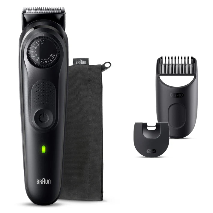 Braun, Beard Trimmer 5 With Precision Wheel, 5 styling tools, 100min runtime