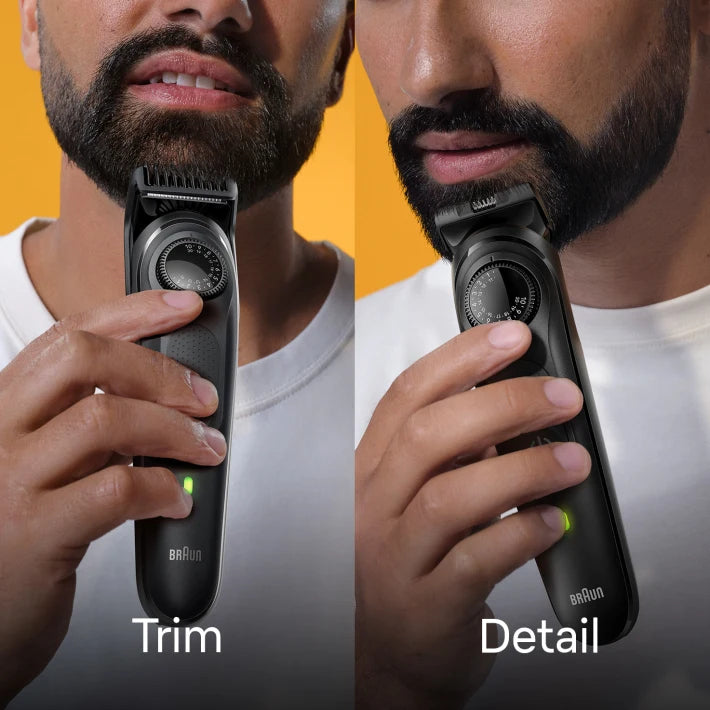 Braun, Beard Trimmer 5 With Precision Wheel, 5 styling tools, 100min runtime