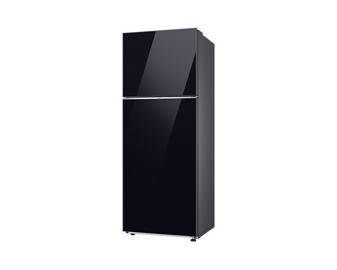 Samsung, Bespoke Top Mount Freezer Refrigerator with AI Energy in Clean Black, 16.4 cu.ft