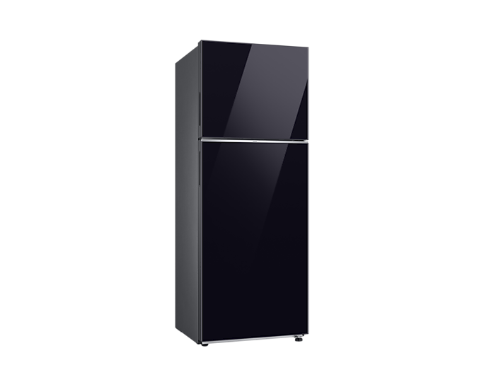 Samsung, Bespoke Top Mount Freezer Refrigerator with AI Energy in Clean Black, 16.4 cu.ft