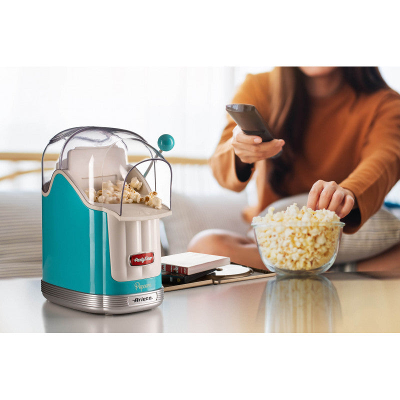 Ariete, 2958/01 Popcorn Maker With Lever 50Gr,Capacity 600Gr, Blue
