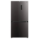 Midea, Fridge 4 Doors 18 Cu. ft Black Steel