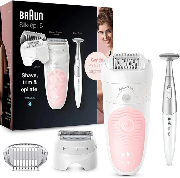 Braun Silk-épil 5-820 Wet & Dry Epilator with bikini styler