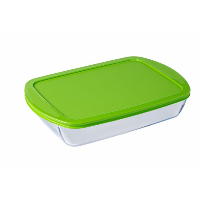 Pyrex, Cook & Store Glass Rectangular Roaster Dish With Lid, 4.5L