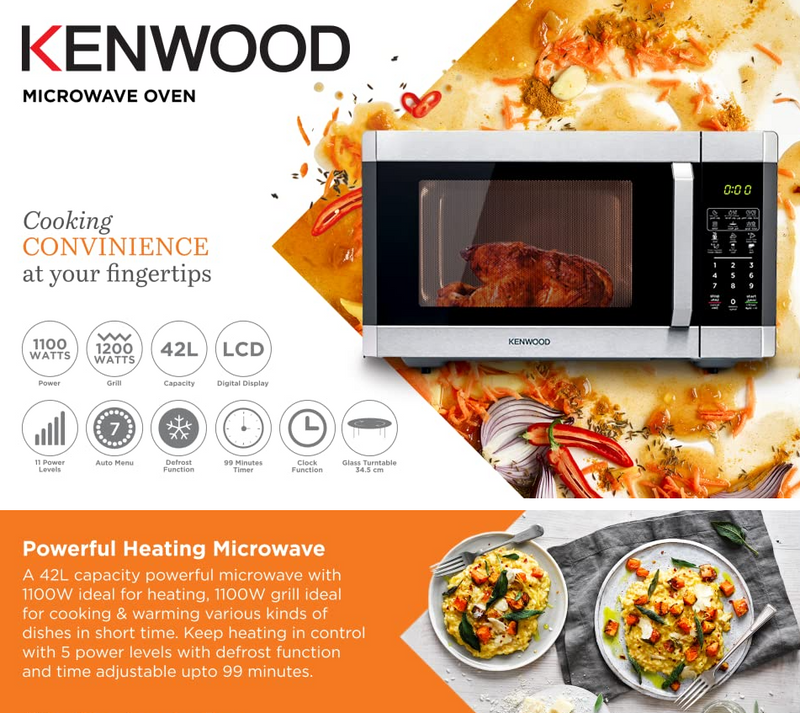 Kenwood, Microwave with grill - 42L