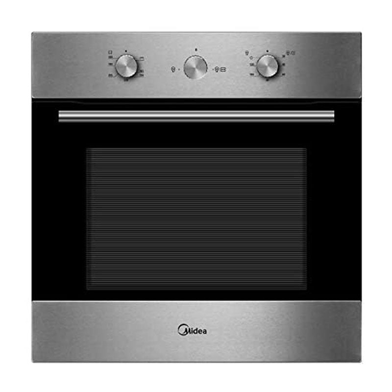 Midea, 65QME65006 Built In Gas Oven 60 cm Stainless Steel / Black Glass