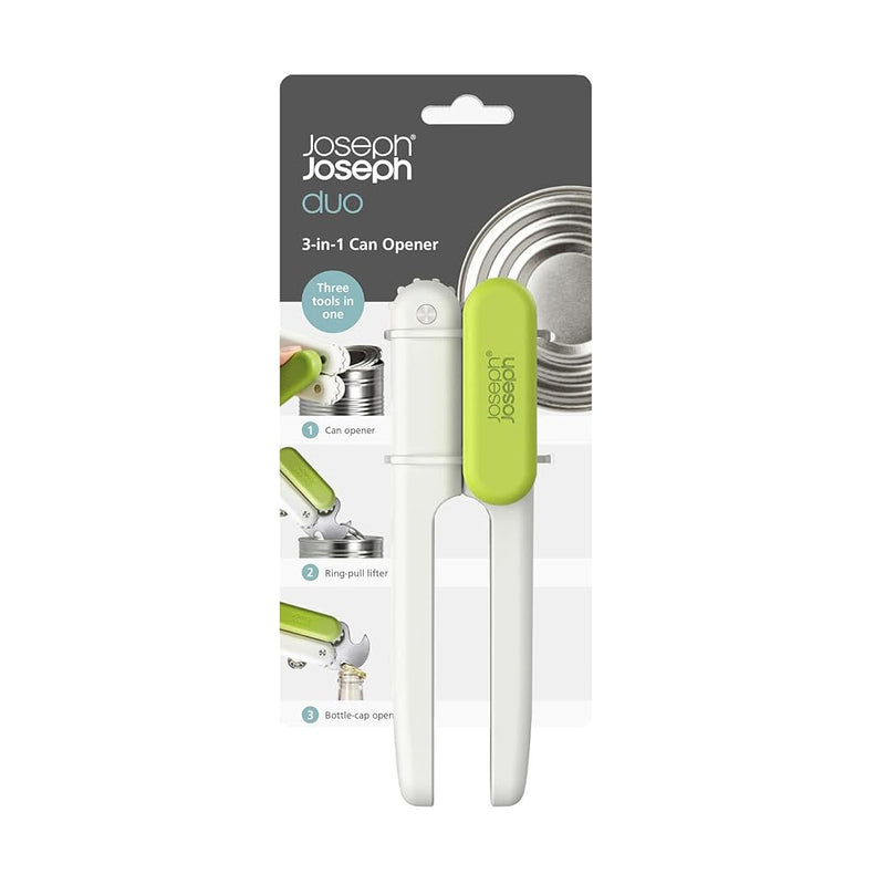 Joseph Joseph, Duo 3 in 1 Can Opener White/Green