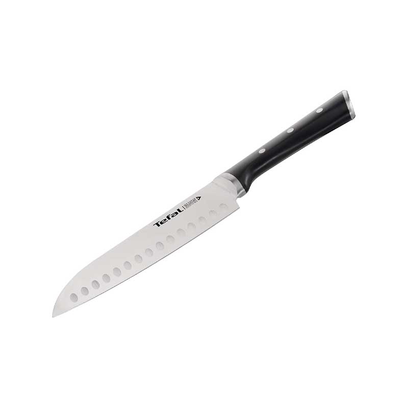 Tefal, Ice Force Stainless Steel Santoku Knife, 18cm,
