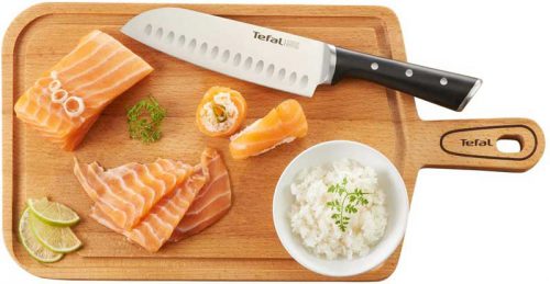 Tefal, Ice Force Stainless Steel Santoku Knife, 18cm,