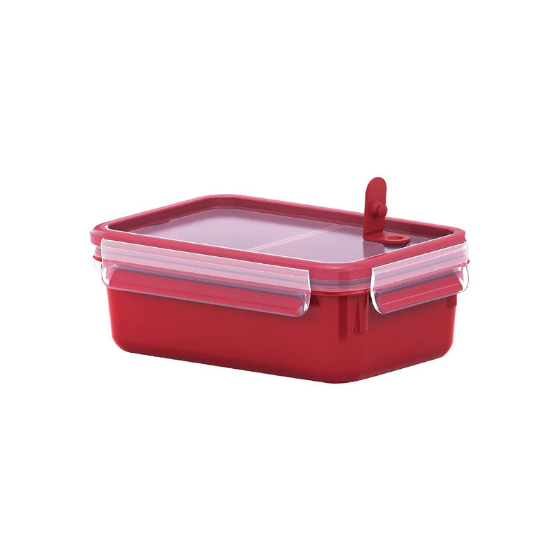 Tefal, Master seal Micro Box 1.0 Litre Food Container with Inserts, Red, Plastic